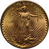 $20 Saint-Gaudens Gold Double Eagles Button Left
