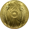 Soouth African Gold Elephant, rev Button Right