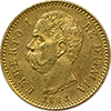 Italy Gold 20 Lire, XF/AU