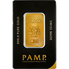 1 oz PAMP Plain Gold Bars Button Right