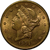 $20-liberty, AU Obverse