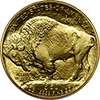 Backdate 1 oz US Gold Buffalo, BU, Reverse