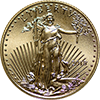 Backdate 1/4 oz US Gold Eagle, BU, Obverse