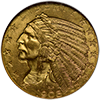 $5 Indian gold coins, MS65