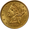 US Gold Coins by Date Button Right