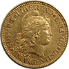 Argentina Gold 5 Peso Argentino, XF-AU Obverse