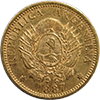 Argentina Gold 5 Peso Argentino, XF-AU Reverse