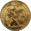 France 20 Franc Gold Coins, BU Reverse