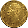 Italy Gold 20 Lire, BU Obverse