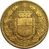 Italian Gold 20 Lire XF/AU, Rev