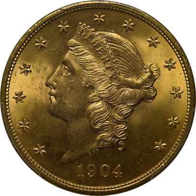 Liberty Head double eagle: 20 dollar gold coin - Money Metals Exchange