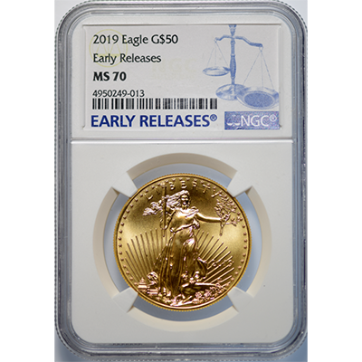 Certified American $5 Gold Eagle 2000 MS70 NGC