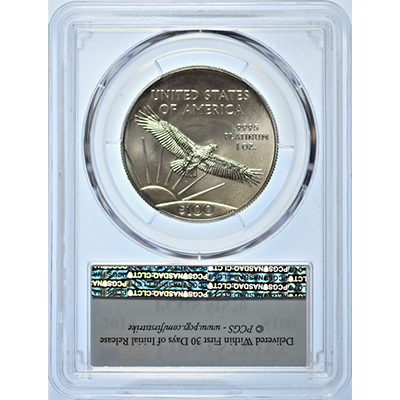 2019年　イーグル銀貨　PCGS MS70  サイン入り　No.717 2019-W Burnished Silver Eagle PCGS SP70