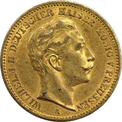 Germany Gold 20 Mark Coins American Exchange Germany Gold 20 Mark Bu