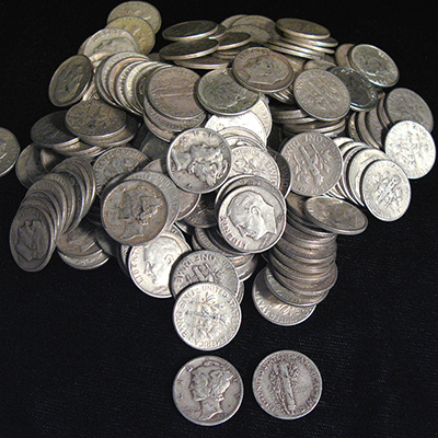Dimes 90% ONE 1 Qts CLEARANCE SALE $9.00  U.S Mint Junk Silver Halves 