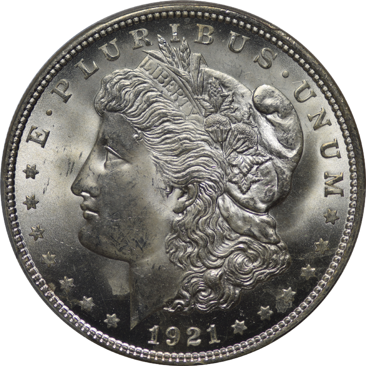 1921 Morgan Silver Dollar MS65 NGC