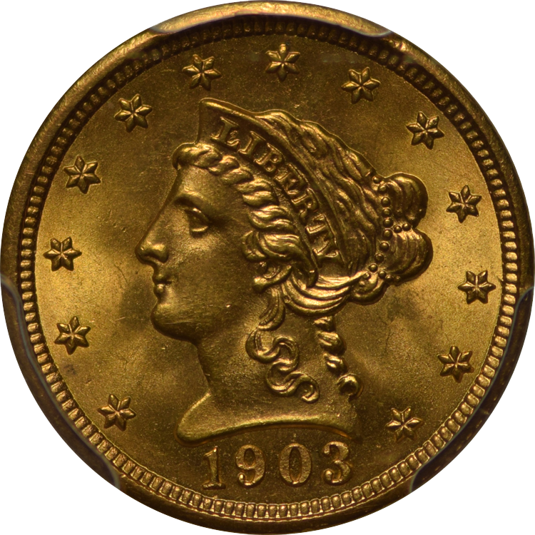 $2.50 Liberty Gold MS65