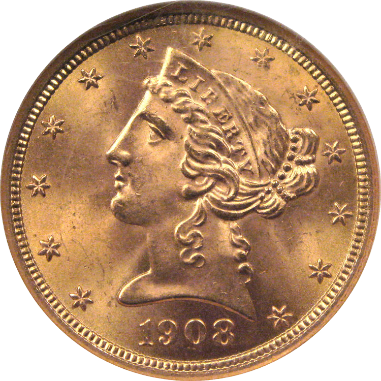 $5 Liberty Gold MS65