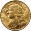 Swiss Gold 20 Franc Vreneli BU