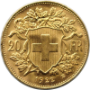 Swiss Gold 20 Franc Vreneli BU