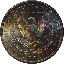 $1 Morgan Dollars 1881-S MS-64 reverse