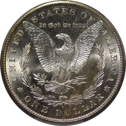 $1 Morgan Dollars 1881-S MS-67+ reverse