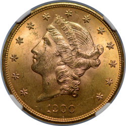 $20 Liberty Type 3 1900 MS-63 obverse
