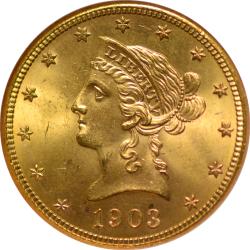 $10 Liberty Coronet Motto 1903-S MS-66 NGC