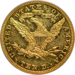$10 Liberty Coronet Motto 1905 PR-55 reverse
