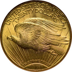 $20 Saint Motto 1926 MS-66 reverse
