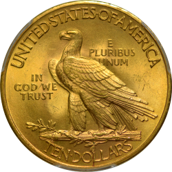 $10 Indian Motto 1932 MS-66 reverse