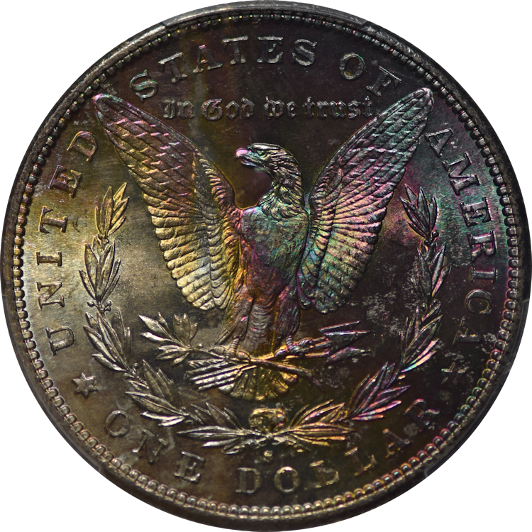 1881-S Morgan S$1 PCGS MS-64 Toned (1064043974324) Rev.